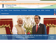 Tablet Screenshot of indianembassyjakarta.com